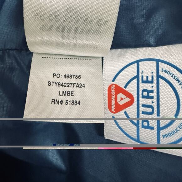 NWT Patagonia Nano Puff Women Medium Lagom Blue Insulated Quilted Hood Zip 84227 - Picture 7 of 7